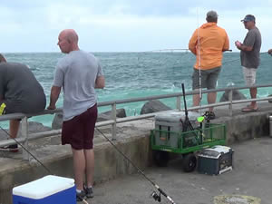 fishing at Jupiter Beach Park